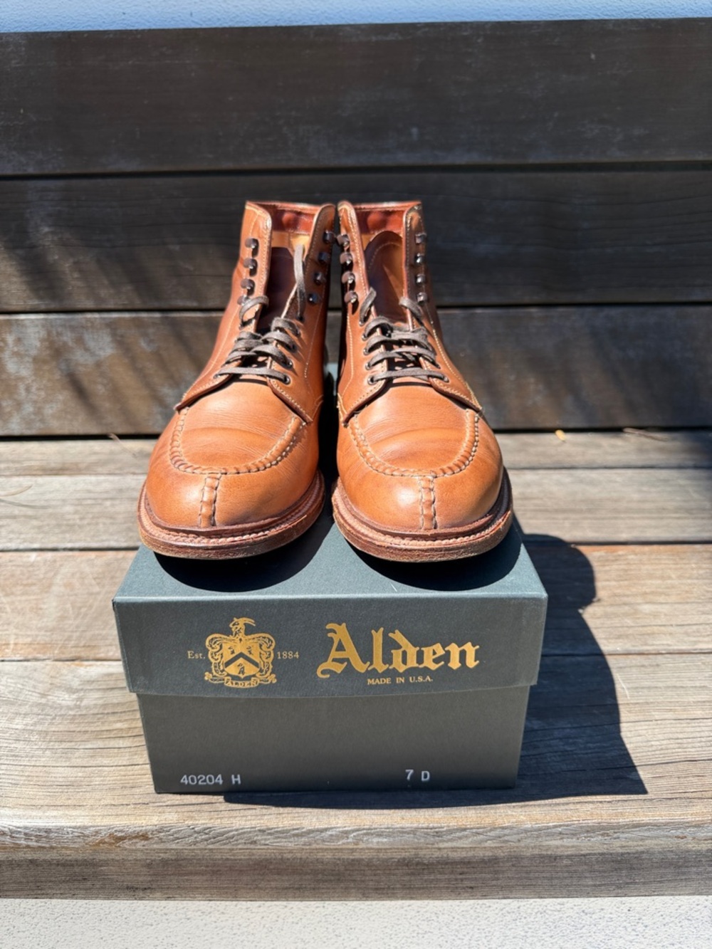 Alden x Unionmade 40204H Natural Chromexcel Tanker Boots 7D